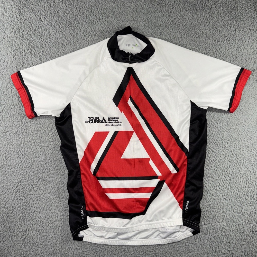 Primal Cycling Jersey Men Medium Short Sleeve Graphic Front‎ Zip Shirt